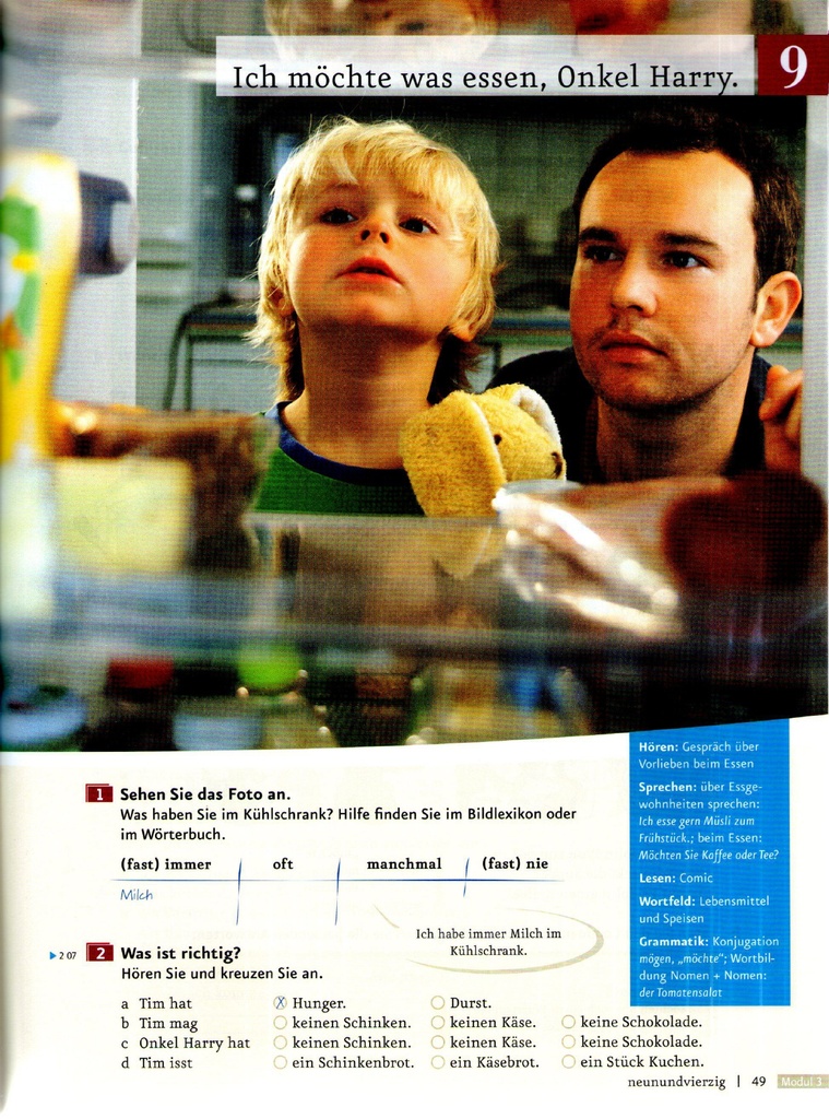Ich möchte was essen , Onkel Harry. (seite 49)