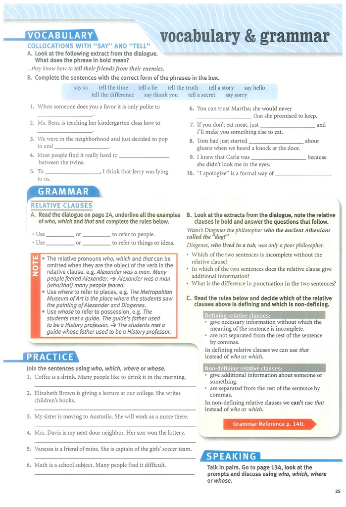 2A Vocabulary and Grammar