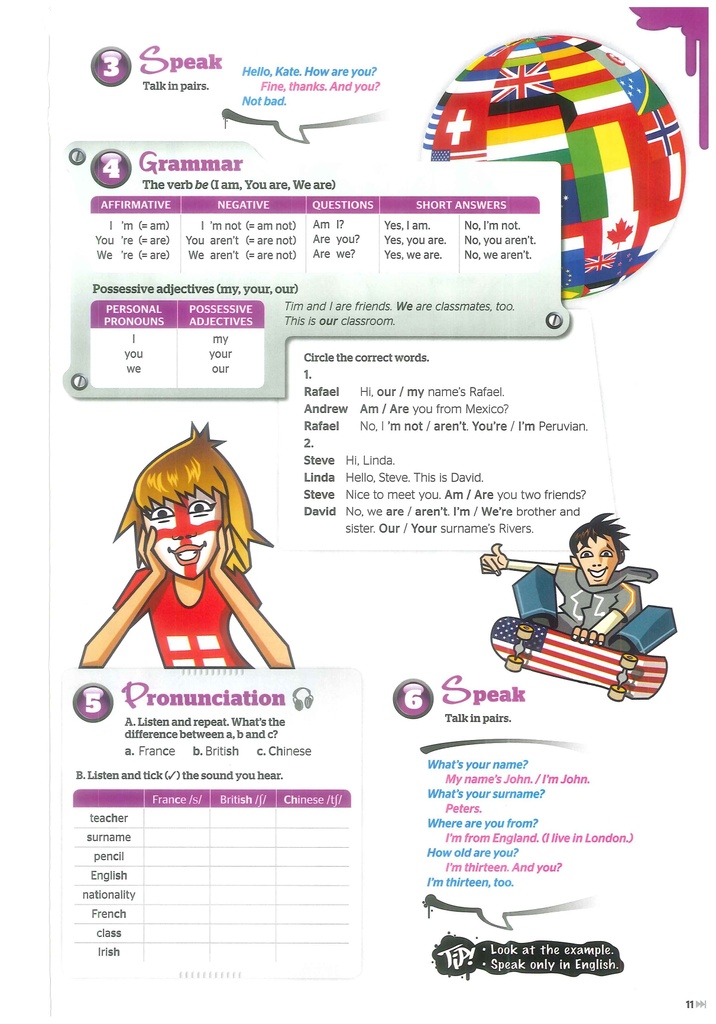 Where are you from? (Speak&Grammar&Pronunciation&Speak)