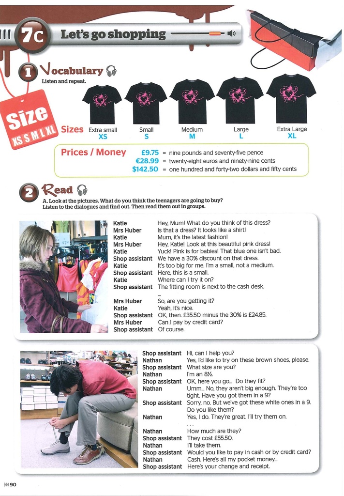 7.c Lets go shopping (Vocabulary - Reading)