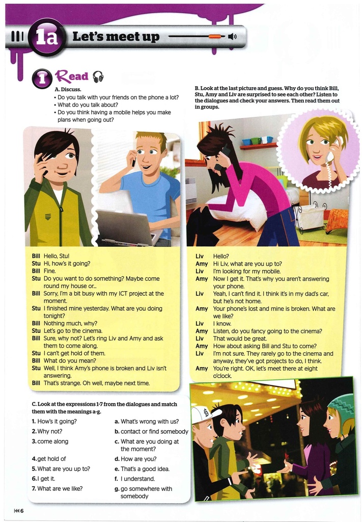 1 A : Let's me up -  Read