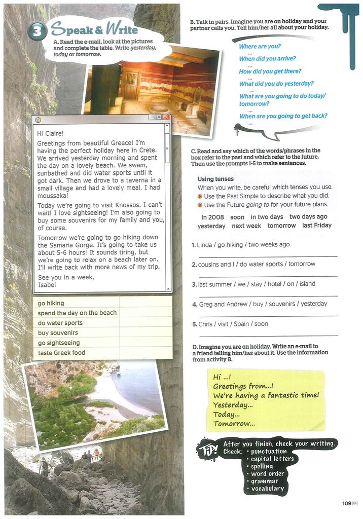 On Holiday (Speak&Write)