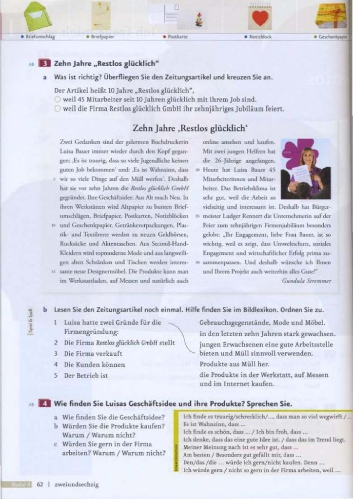 Zehr Jahre ,,Restlos Glücklich'' (seite 62)