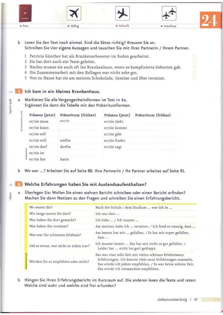 Ich kam in ein kleines Krankenhaus. (seite 67)