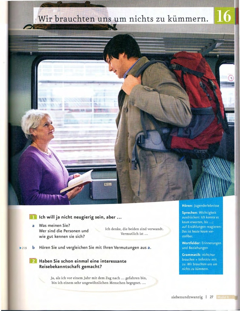 B1.2 Wir brauchten uns um nichts zu kümmern. (seite 27)