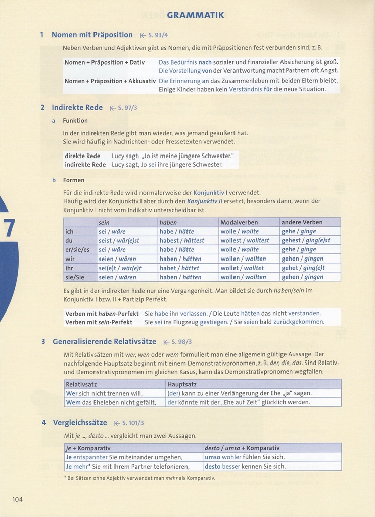 GRAMMATIK (seite 104)