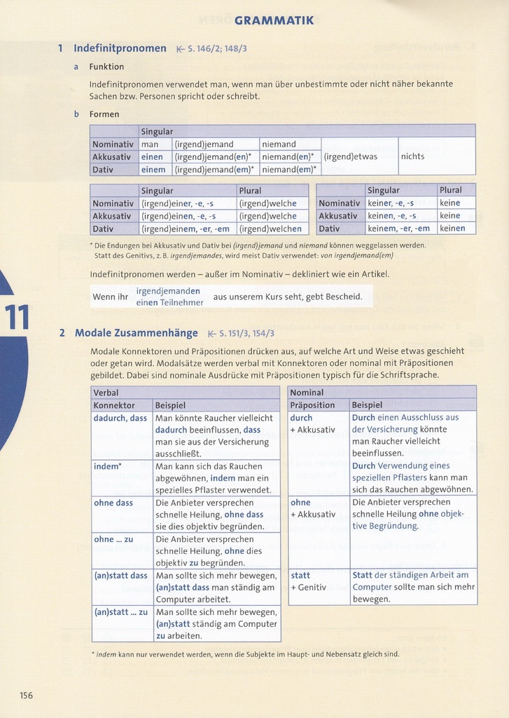 GRAMMATIK (seite 156)