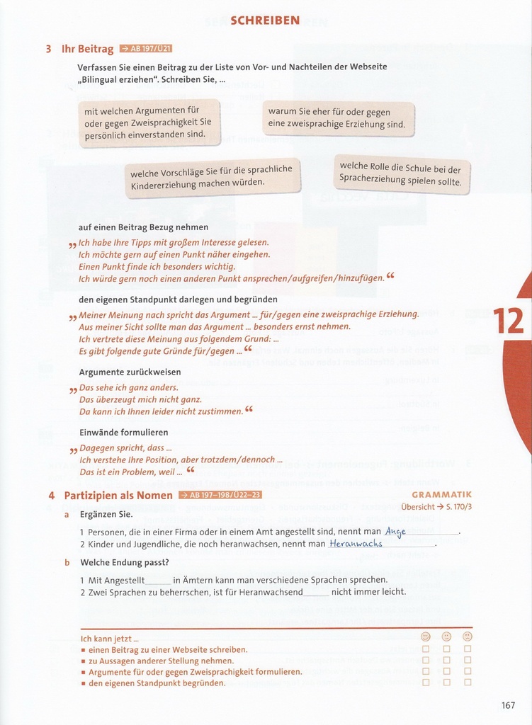 SCHREIBEN (seite 167)