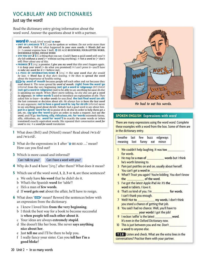 Vocabulary And Dictionaries