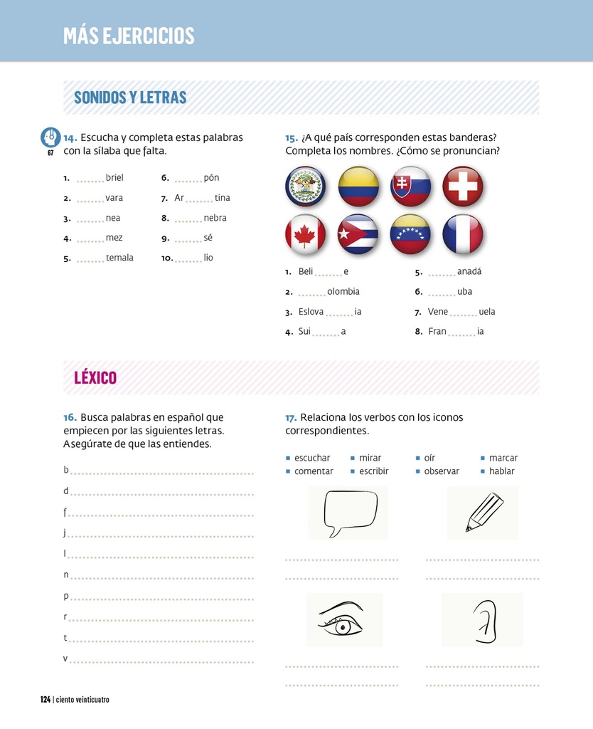 Sonidos y letras