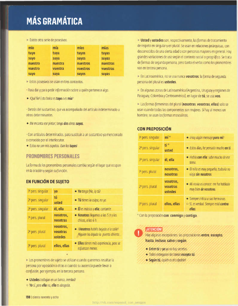 198 Pronombres Personales
