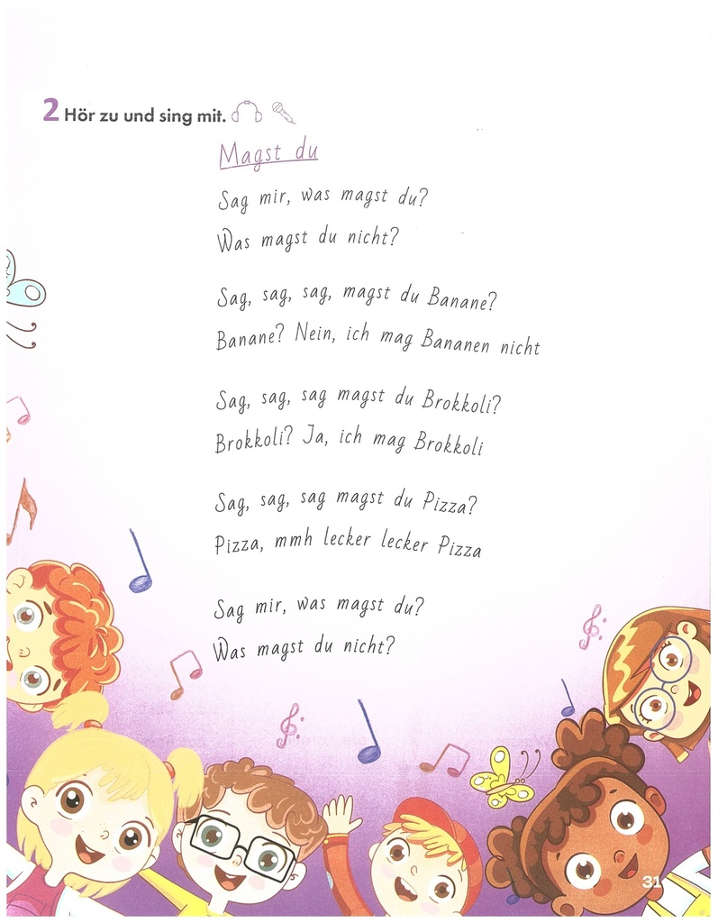 2. 2 Hör zu und sing mit