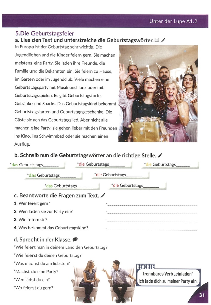5. Die Geburtstagsfeier