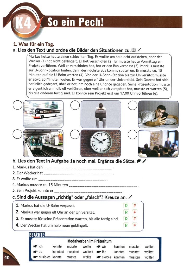 1. Was für ein Tag