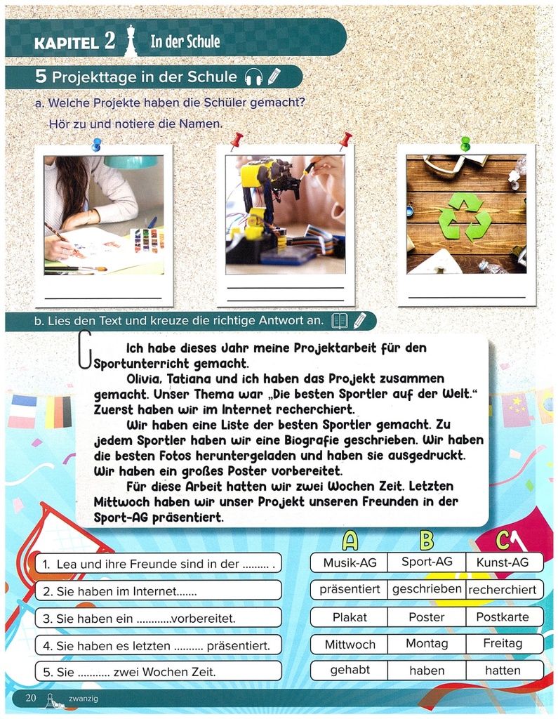 5. Projekttage in der Schule