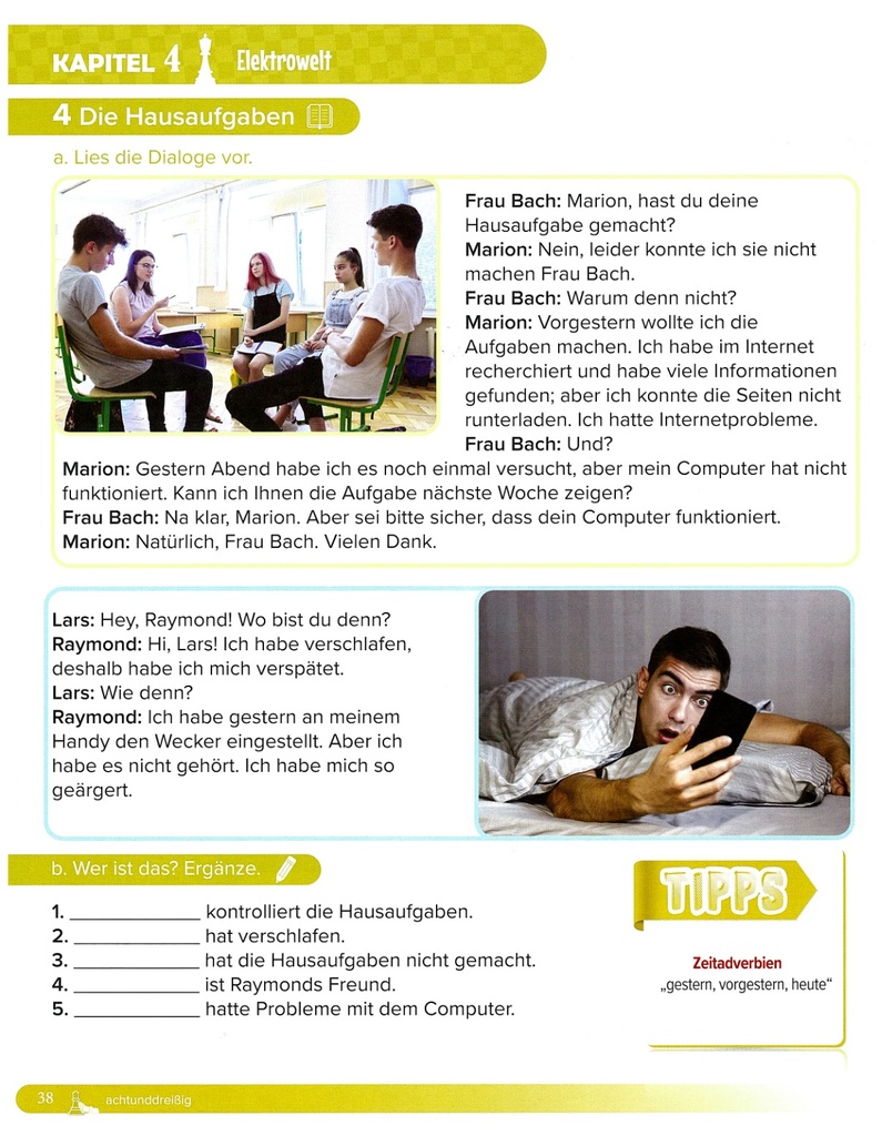 4. Die Hausaufgaben