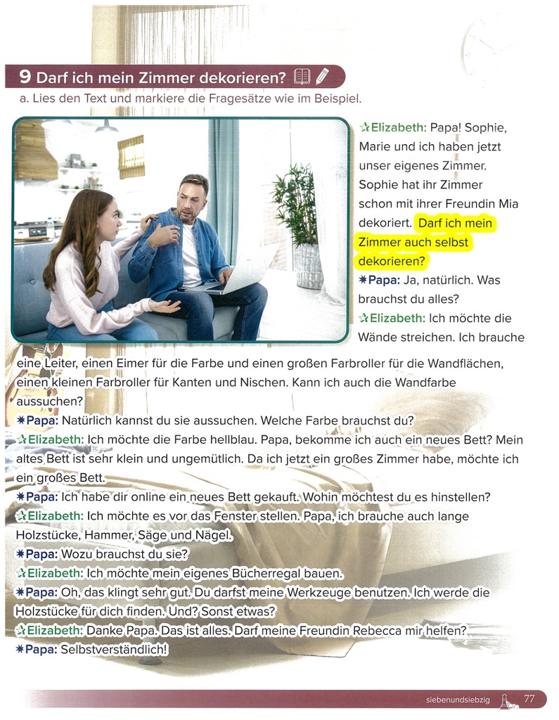 9 Darf ich mein Zimmer dekorieren?