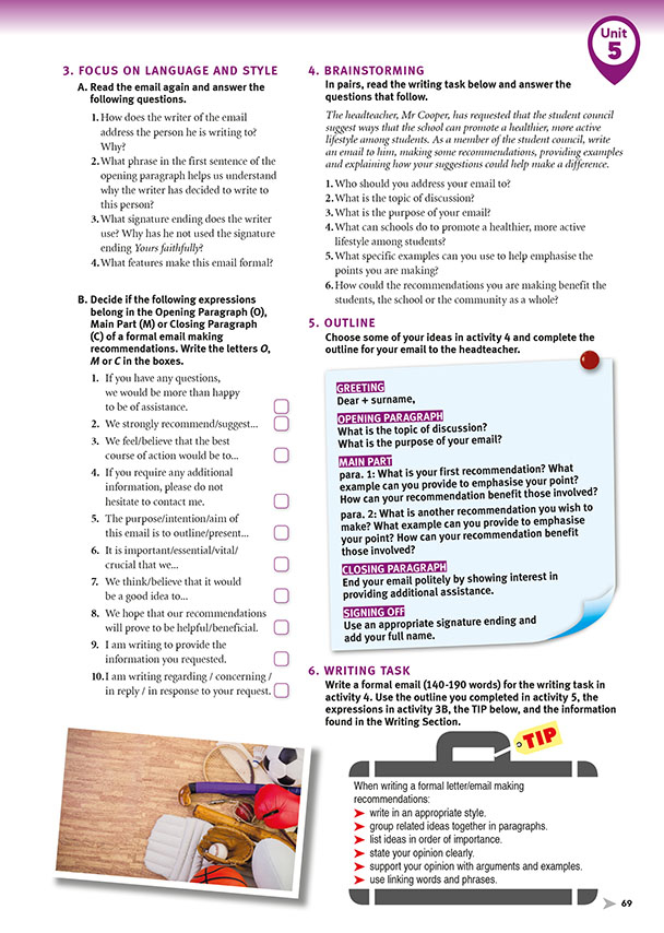 3. FOCUS ON LANGUAGE AND STYLE page 69)
