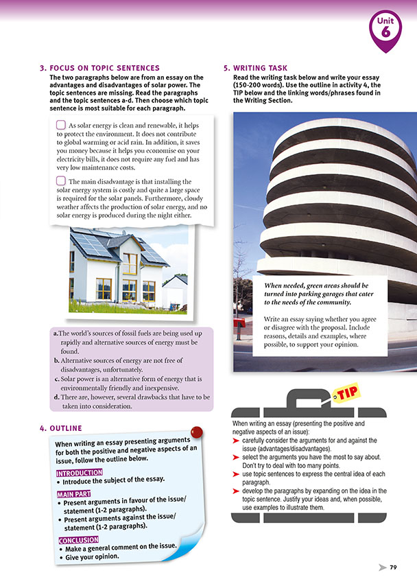 3. FOCUS ON TOPIC SENTENCES (page 79)