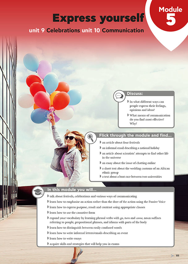 Exprees yourself Module 5 (page 111)