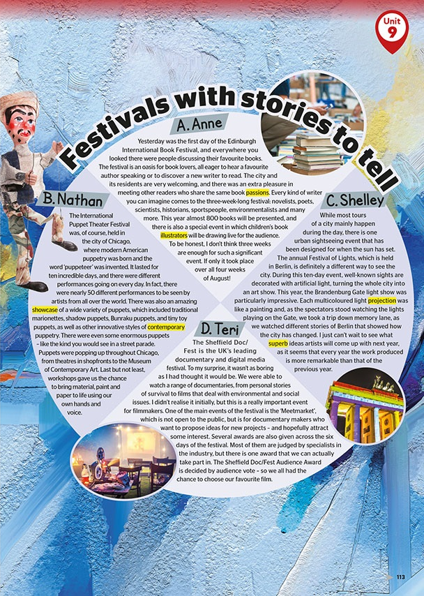 Festivals with stories to tell (page 113)