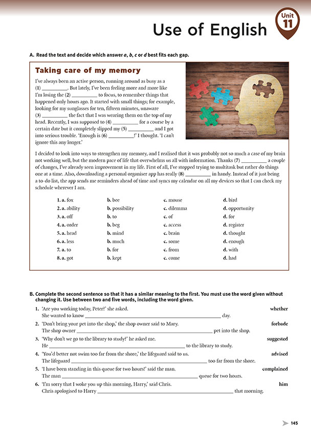 Use of Engliish (page 145)