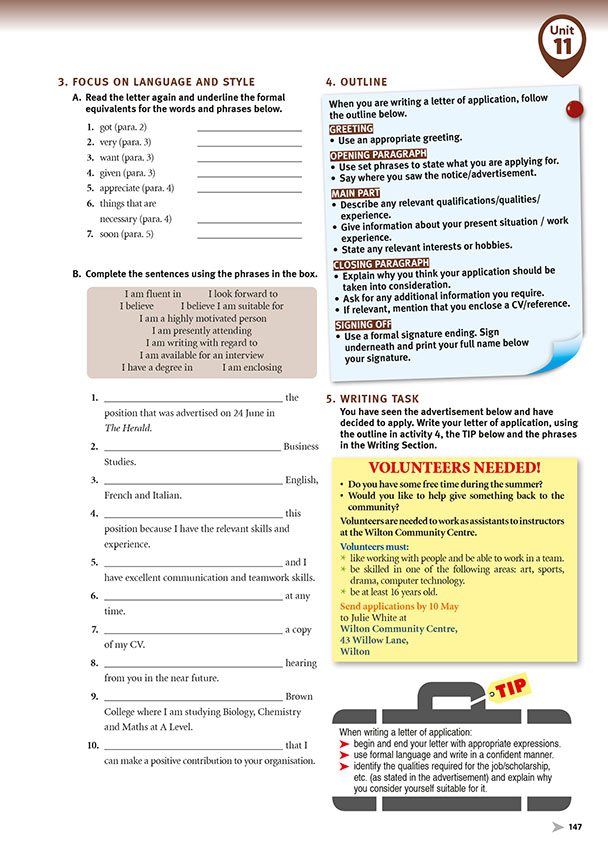 3. FOCUS ON LANGUAGE AND STYLE (page 147)