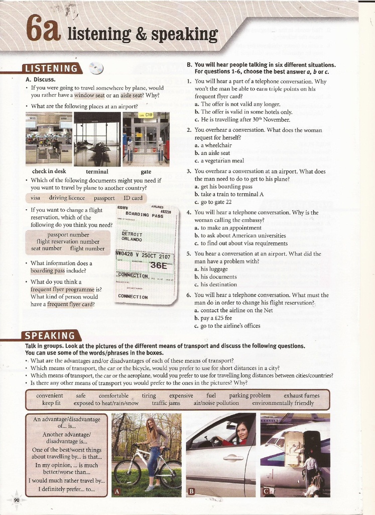6a Listening & Speaking (page 90)