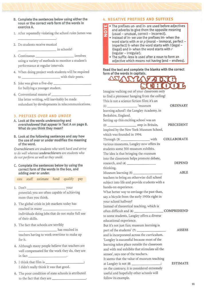 1 Vocabulary (page 11)