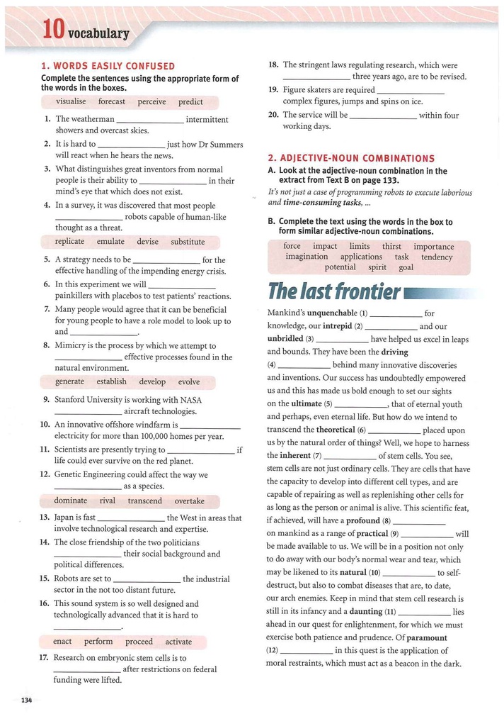 10 Vocabulary