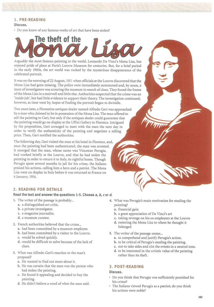 1. PRE-REAADING (PAGE 161)