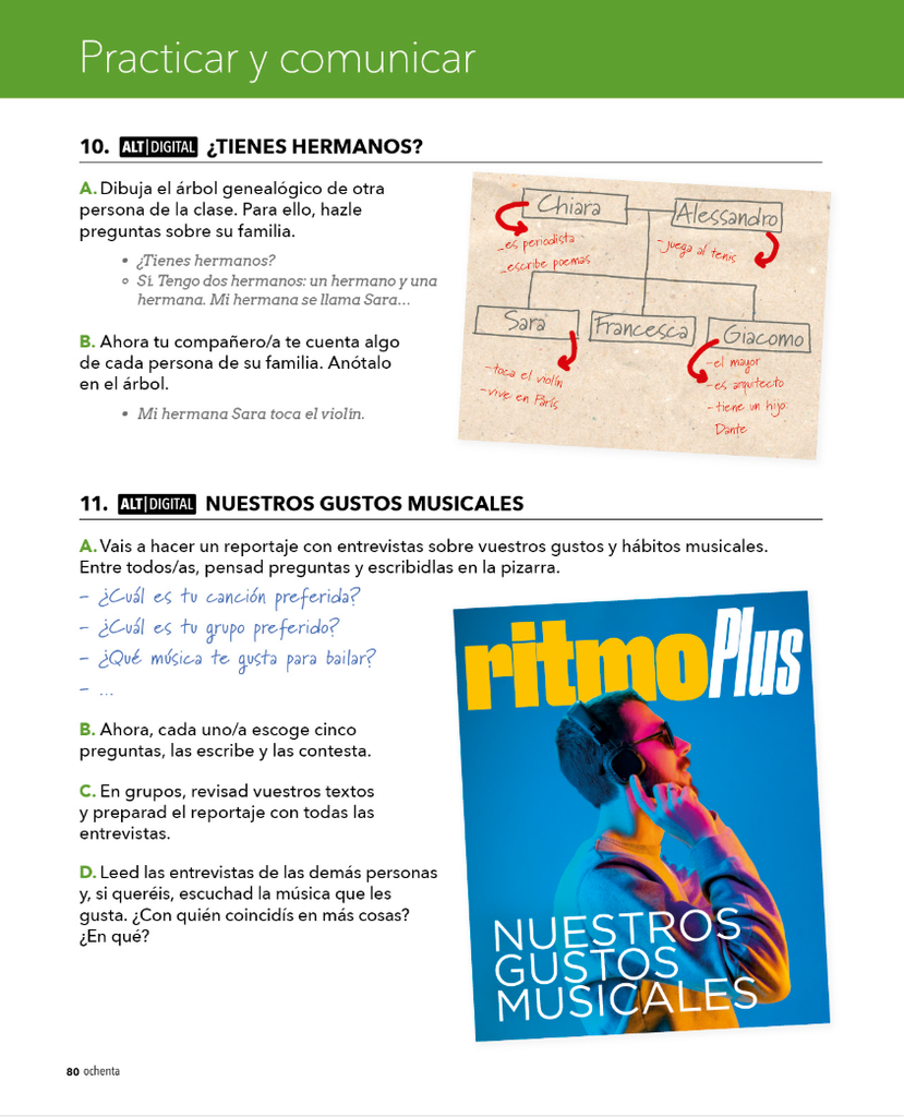 10. ¿TIENE HERMANOS? (página 80)