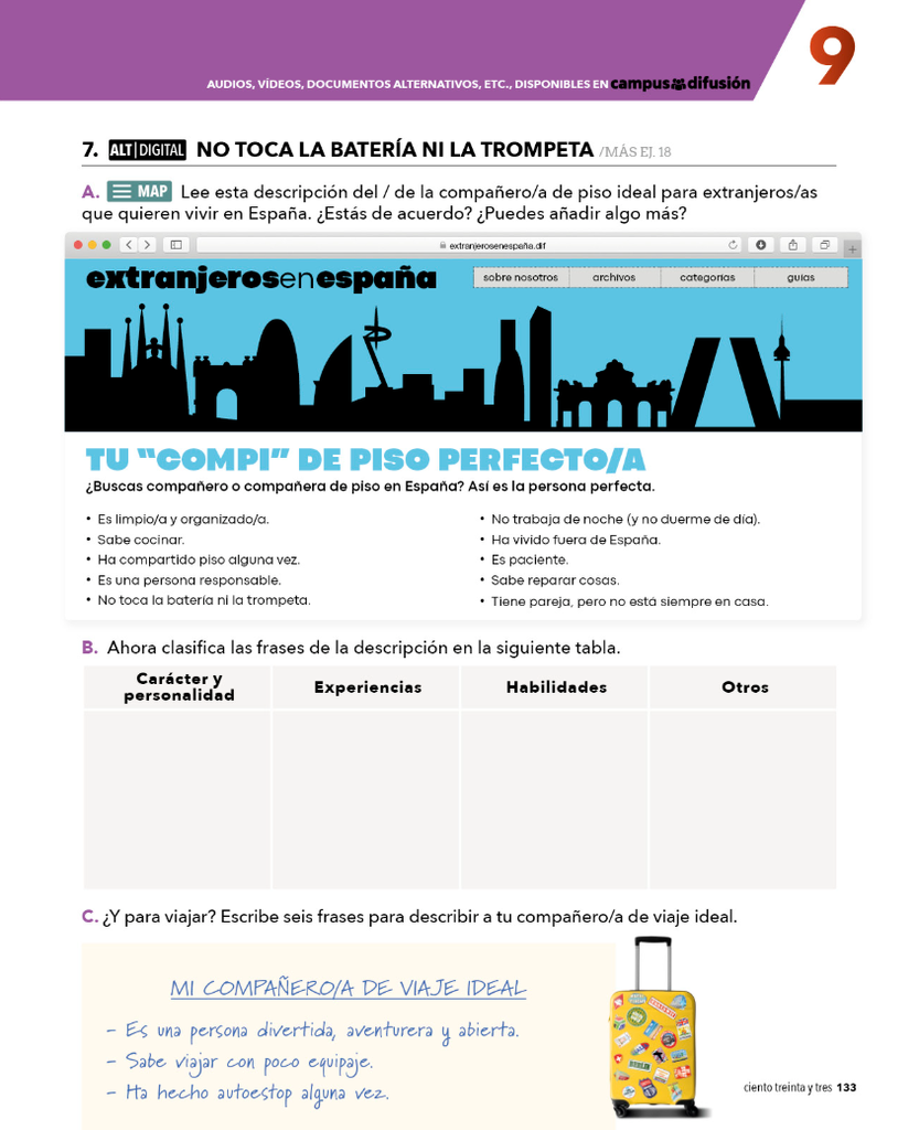 7. NO TOCA LA BATERÍA NI LA TROMPETA (página 133)